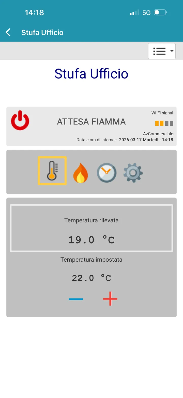 Schermata app WiNet+ 3783